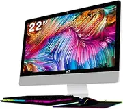 STGSivir All in One Desktop Computer, 22 inch FHD Display, Intel Core i7 up to 3.9G, 16G Memory, 1T SSD, WiFi, BT 5.0, RGB Keyboard & Mouse & Mouse Pad, Windows 10 Home