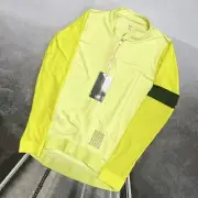 NEW Rapha Men's Pro Team Long Sleeve Training Jersey Size-L Large Lime Green