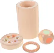 Generic 1 Set Balance Stick Balance Rattle Board Animals Boy Sensory Play Activities Seat Egg Games Puzzle Fidget Wooden