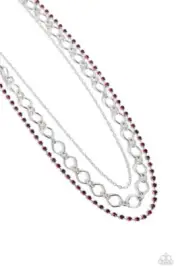 Paparazzi Tasteful Tiers Pink Necklace NWT