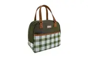 SACHI STYLE 237 INSULATED CALI LUNCHBAG - OLIVE GREEN GINGHAM