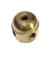 New Large Turned Solid Brass Lamp Cluster Body, 4 Lite