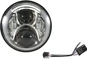 Motorcycle Headlight 7" LED Motorcycle Headlight For Harley Motorcycle Headlamp Touring For Ultra For Classic Electra For Street Glide For Road King For Indian For Triumph D