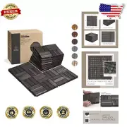 10 Pcs Interlocking Acacia Wood Deck Tiles 12" x 12" - All-Weather Patio Floo...