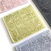 TILE 02 Texture Mat for Polymer clay | Flexible Texture Stamp |