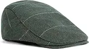 [BESBOMIG] Flat Cap Barret Flat Cap Peaked Cap for Men Women Gatsby Newsboy Cap Beret Caps Golfer Hat Spring Autumn Winter 55-59 cm