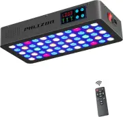 Timer Control Dimmable 165W LED Aquarium Light with Temperature Monitor Full Spe