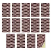 Self-adhesive Match Phosphorus Paper - Pre-cut Solid Match Striker Sheet - Honeycomb Shape - Candle Accessories Brown