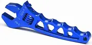 Adjustment Wrench Smoother Rotation Rustproof Lightweight Monkey Spanner Aluminum Alloy for Home Automobile Repacking (Blue)