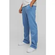 Mens Blue Regular Fit Gusset Jogger