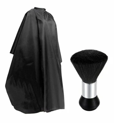 Pro Salon Hair Cut Barber Cape Hairdressing Haircut Apron Cloth Brush Tool Set