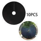 10Pcs 52cm Tree Rings Barrier Non Woven , Plant Protector Mat Lightweight