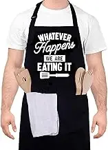 TRADFORE Funny Grilling Apron for Men Funny BBQ Apron Grill Apron Cooking Apron Grilling