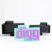 Digg Bath Bomb Mold, DIY original BathBombs Set 3D Printed Kit