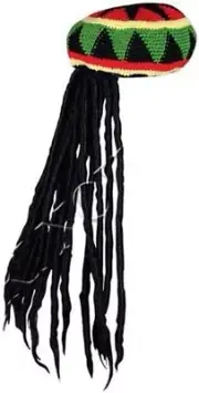 Rasta Hat Jamaica Marley Reggae Cap Dreads - QUANTITY DISCOUNTS - FREE GIFT