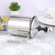 Jug Latte Art Pitcher Hand Pump Frother Metal Frothing Cup