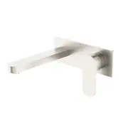 Amelie Wall Basin/Bath Mixer Paddle with 187mm Spout Brushed Nickel BDO301310ABN