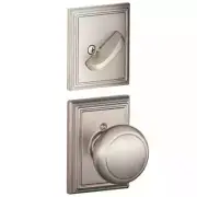 SCHLAGE Andover Single Cylinder Interior Pack, Decorative Addison Trim, Satin