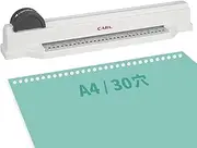 Carl Office Equipment GSP-30 Hole Punch, Loose Leaf for Ring Binders, Multi-Hole Gliser, Compatible with A4/30 Holes, 5 Pieces, Made in Japan