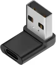 USB-C Type C Female 90 Degree up Angled to USB 3.0 a Male Data Adapter for Lapto