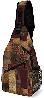 [RTSEBVN] Sling Backpack Fashion Chest Bag Creative Patchwork Pattern Printing Crossbody Backpacks for Men Women, style, 38x20cm, Full Printed Chest Bag
