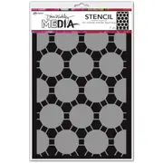 Dina Wakley MEdia Connected Dots Stencil