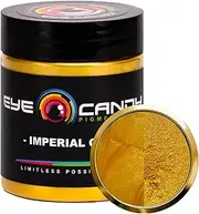 [Eye Candy] Pigments Premium Gold Mica Powder - Imperial Gold (25gr) - for Epoxy, Resin, Soap, Paint, Woodworking, Acrylic Pouring, Bath Bombs, Fishing Lures - DIY Arts and Crafts Additive