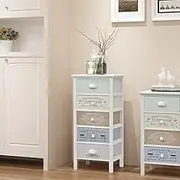 French Storage Cabinet 5 Drawers Wood Storage Furniture