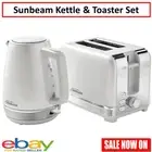 Sunbeam Elegant Toaster and Kettle Breakfast Pack | Modern 1.7L Hot Water Jug AU