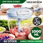 Manual Food Chopper Pull Cord Vegetable Slicer Hand Blender Cutter Kitchen Tool