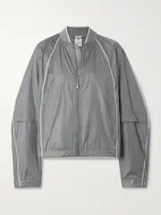 [Nike] Nike - + Jacquemus Piped Shell Track Jacket - Light gray - xx small xx small Gray