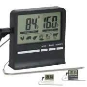 For BBQ Smoker Oven Grill Food Digital Meat Cooking Thermometer & Timer Alarm US