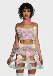 [Sugar Thrillz] Walking Bouquet Corset Top