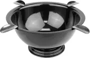 Stinky Cigar Ashtray, 4 Steel Stirrups, 3-Inch Deep, Black Nickel Plated