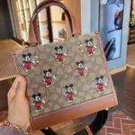 COACH🆕DISNEY米奇刺繡托特包