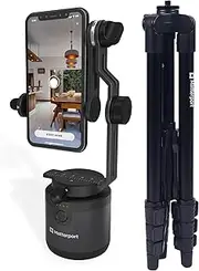 Matterport Axis Gimbal Stabilizer for Smartphone Camera - Motorized Rotating Mount for Professional 3D 360 Photo Scans with Portable and Foldable Tripod
