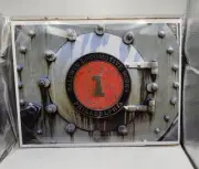 Close Up Train Photo, "Here That Train A Comin'" by artist duo T&P 8 by 11 Inch