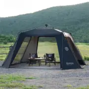 Camping Tent Silver Plated Canopy Extra Large Quick Setup Sunproof Camping Dome
