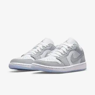 【NIKE 耐吉】Air Jordan 1 Low Wolf Grey White 喬丹 AJ1 果凍底 女鞋 小Dior 低筒 白 灰(DC0774-105)