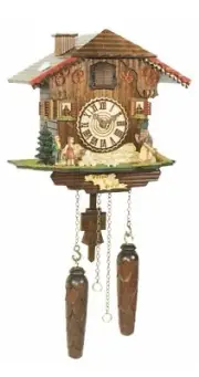 Quartz Cuckoo Clock Swiss house with music TU 464 QM HZZG NEW