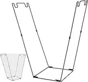 Foldable Frame – Metal Support Stand with Stable Base | Trash Bag Holder, Outdoor Accessory for Yard, Garden, Leaves, Weeding, Cleanup, Lawn Work, Driveway, Back Patio, or Garage Space