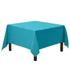 Square Tablecloth - 52 x 52 Inch Caribbean Table Cloth for Small Square or Ro...