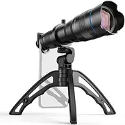 SHANGLIN APL-JS36XJJ04 HD 36X Metal Single-Tube Telescope Telephoto Lens Optic Phone Camera Lens Monocular with Mini Selfie Tripod for Most Smartphones