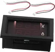 Luxshiny 1Pc Digital Ammeter Voltmeter Tester Panel Gauge for Car High Accuracy Dual Display Voltage Monitor Built Calibration Potentiometer for Power Monitoring