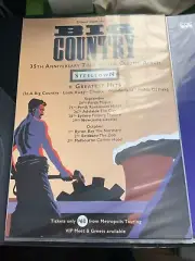 Big Country 2019 Steeltown 35th Anniversary Australian Tour Poster A3 Laminated
