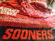 OU Oklahoma Boomer Sooner Oversize Reversible Cloud Sherpa Throw Blanket Scarlet