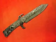 ALABAMA DAMASCUS STEEL BILLET BLADE BLANK, KNIFE MAKING SUPPLIES - 11" OAL