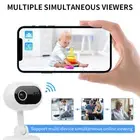 1080P HD Wireless Home Security Camera System Indoor Wifi Night Vision Cam White