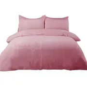 BLUSH Teddy Bear Fleece Soft Warm Quilt Doona Cover Set Single/KS/Double/Queen/King/SK