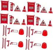 CHICAMPERA 4 Sets Mini Fire Extinguisher and Ladder Models for Educational Fire Tools for Childrens Play and Development